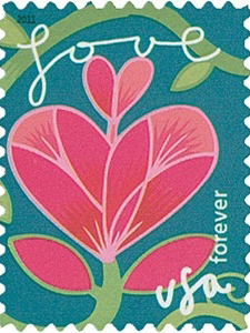 United State Postage Stamp -  Garden of Love 2011 Issue